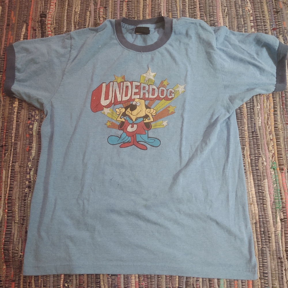 Underdog vintage graphic ringer tee